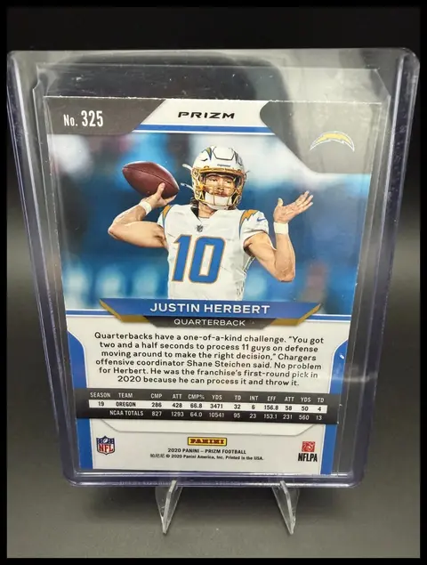 Back of Justin Herbert