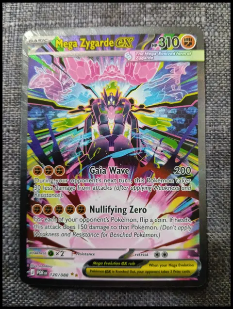 Mega Zygarde ex card, TCGAI Score 8.5
