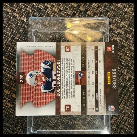 Back of Rob Gronkowski