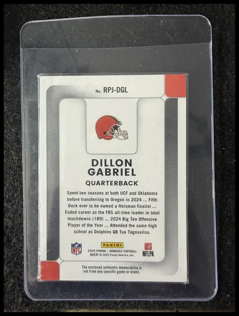 Back of Dillon Gabriel