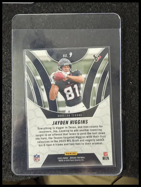 Back of JAYDEN HIGGINS