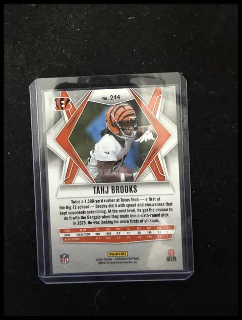 Back of Tahj Brooks