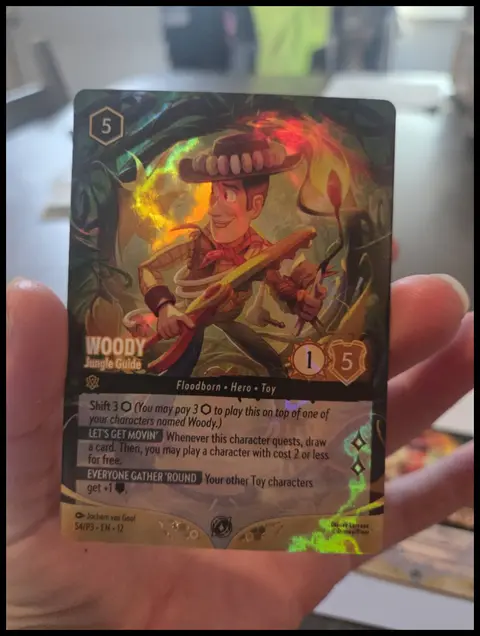 Woody, Jungle Guide card, TCGAI Score 9.0