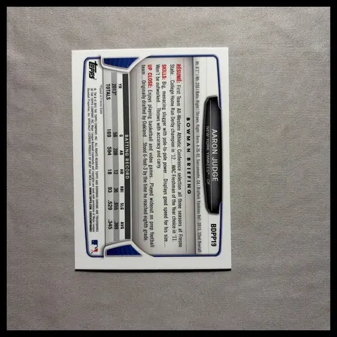 Back of Aaron Judge