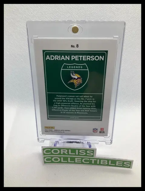 Back of Adrian Peterson