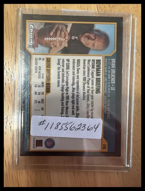 Back of Brian Urlacher