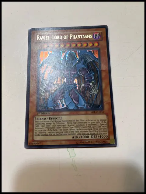 Raviel, Lord of Phantasms card, TCGAI Score 6.0