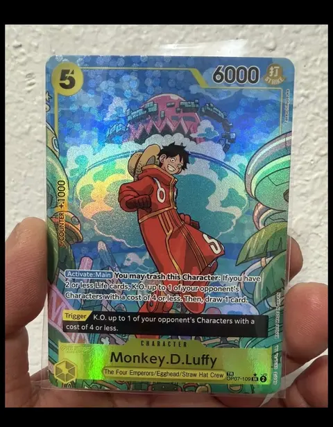 Monkey.D.Luffy card, TCGAI Score 9.5