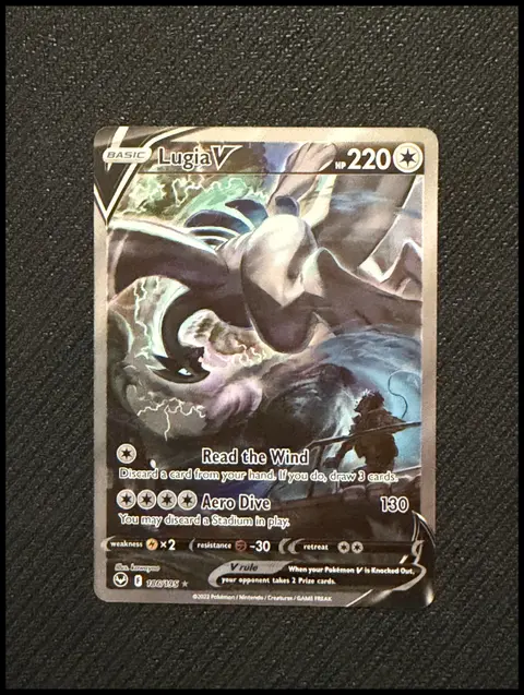 Lugia V card, TCGAI Score 9.0