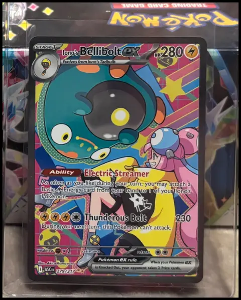 Iono's Bellibolt ex card, TCGAI Score 9.0