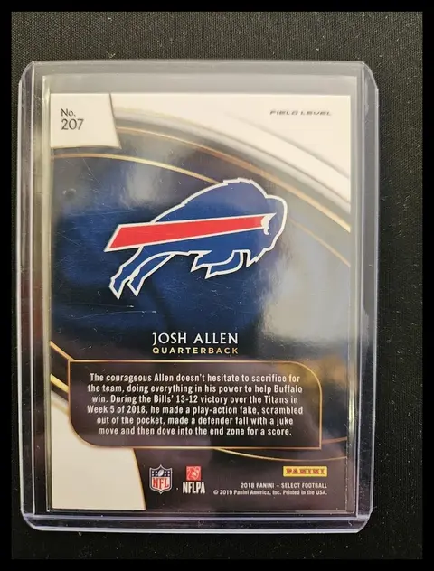 Back of Josh Allen