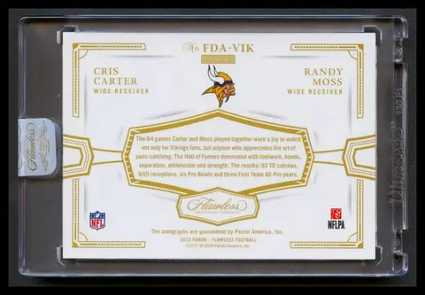 Back of Cris Carter / Randy Moss