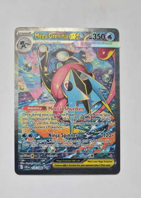 Mega Greninja ex card, TCGAI Score 8.0