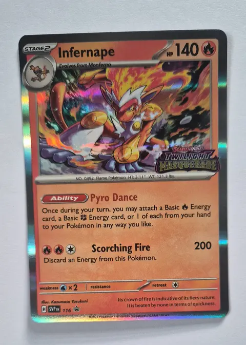 Infernape card, TCGAI Score 9.0