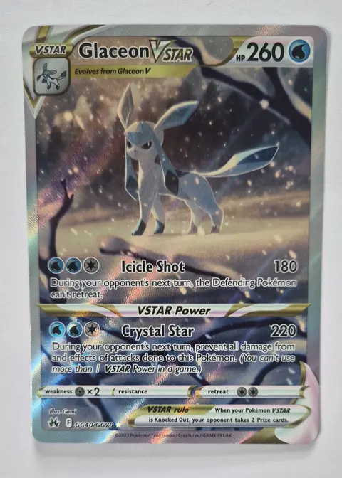 Glaceon VSTAR card, TCGAI Score 9.0