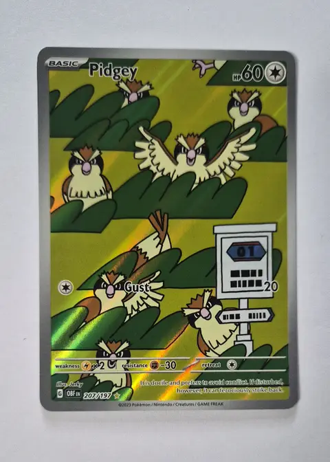Pidgey card, TCGAI Score 9.5
