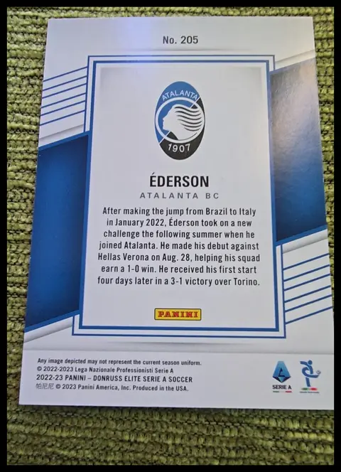 Back of ÉDERSON