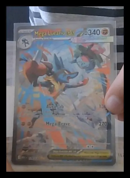 Mega Lucario ex card, TCGAI Score 7.0