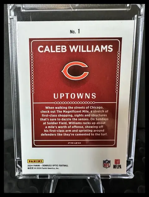 Back of Caleb Williams
