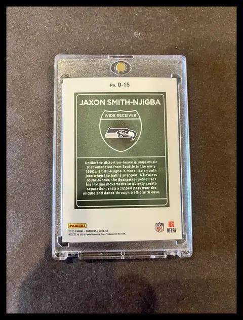Back of Jaxon Smith-Njigba