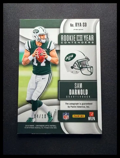 Back of Sam Darnold