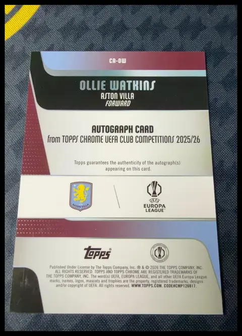 Back of Ollie Watkins