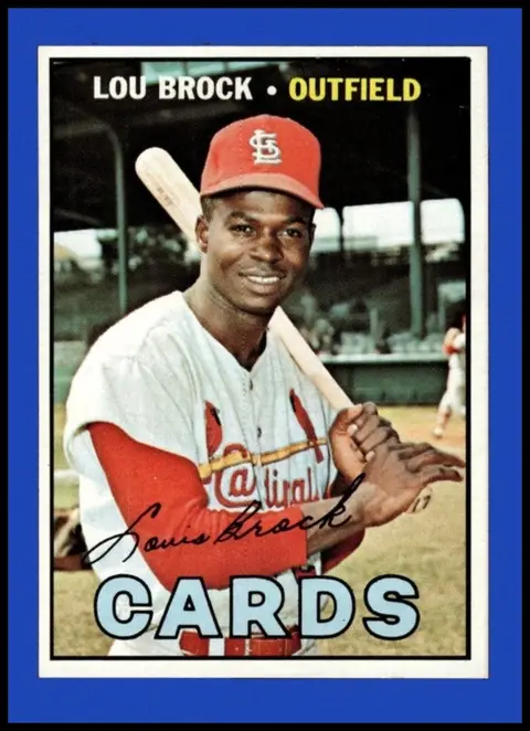 Lou Brock card, TCGAI Score 4.0