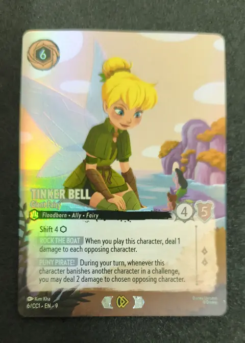 Tinker Bell - Giant Fairy card, TCGAI Score 9.5