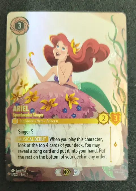 Ariel - Spectacular Singer card, TCGAI Score 9.0