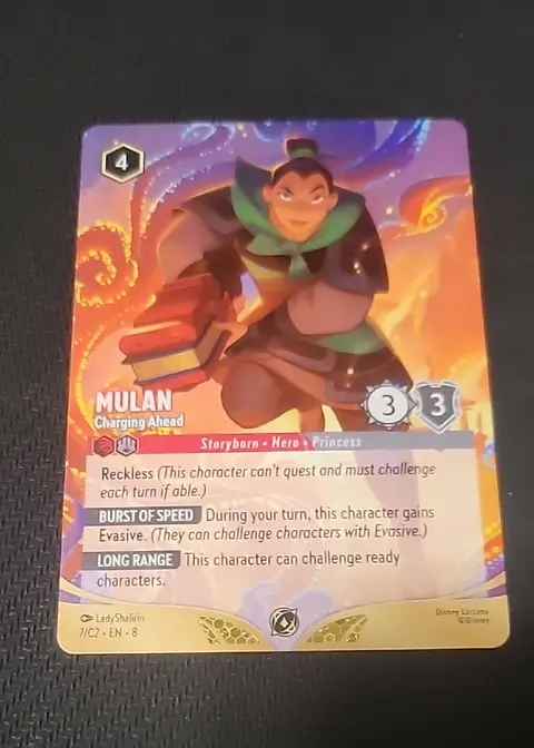 Mulan - Charging Ahead card, TCGAI Score 9.0