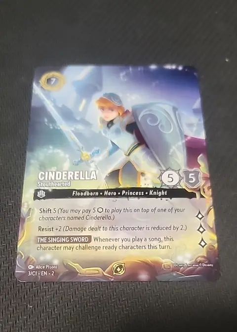Cinderella Stouthearted card, TCGAI Score 9.0