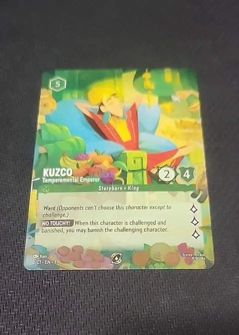 Kuzco - Temperamental Emperor card, TCGAI Score 8.0