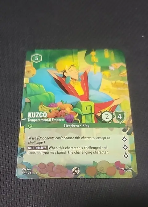 Kuzco Temperamental Emperor card, TCGAI Score 9.0