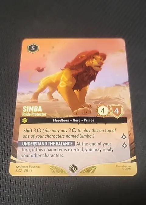Simba - Pride Protector card, TCGAI Score 9.5