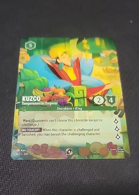 Kuzco - Temperamental Emperor card, TCGAI Score 10.0