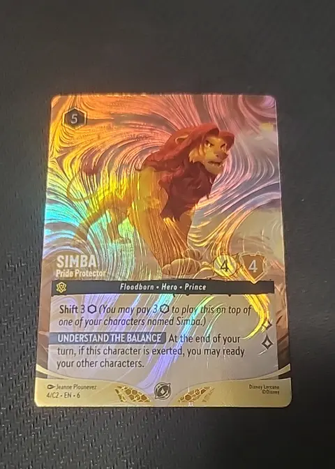 Simba - Pride Protector card, TCGAI Score 9.0