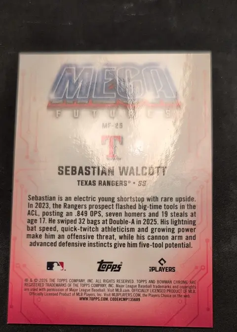 Back of Sebastian Walcott