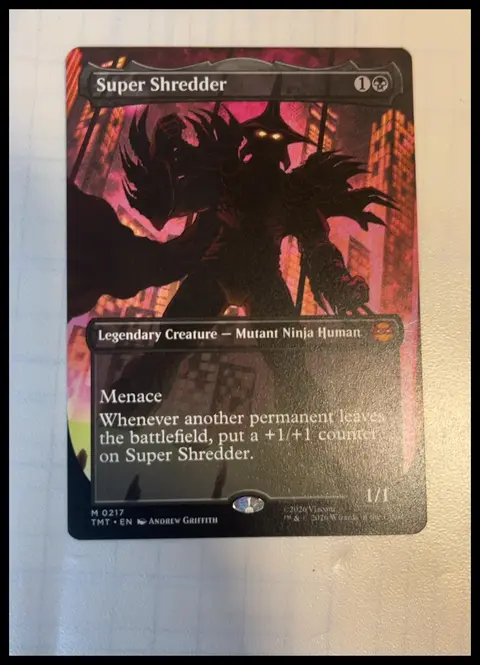 Super Shredder card, TCGAI Score 9.5