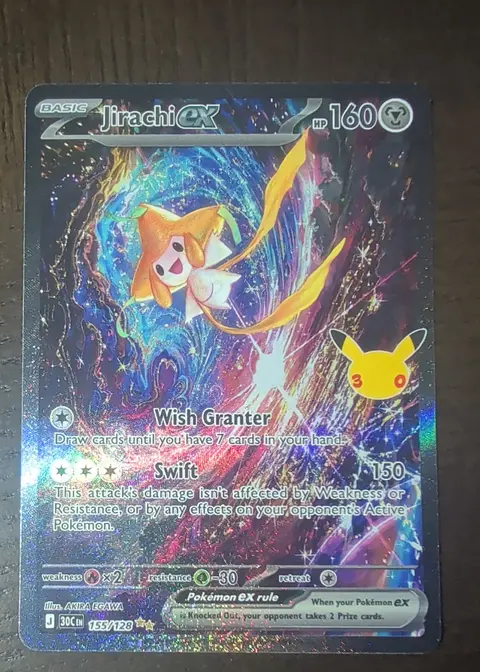 Jirachi ex card, TCGAI Score 8.0