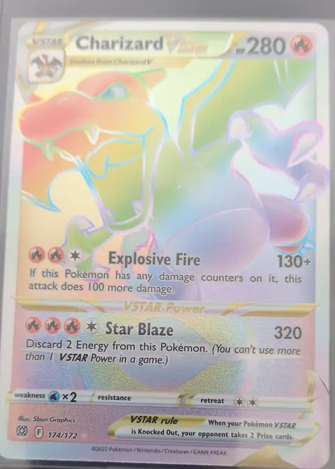 Charizard VSTAR card, TCGAI Score 9.0