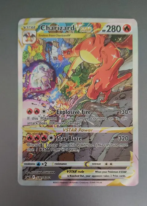 Charizard VSTAR card, TCGAI Score 9.0