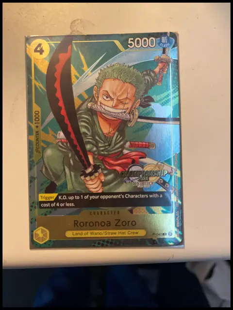 Roronoa Zoro card, TCGAI Score 6.5