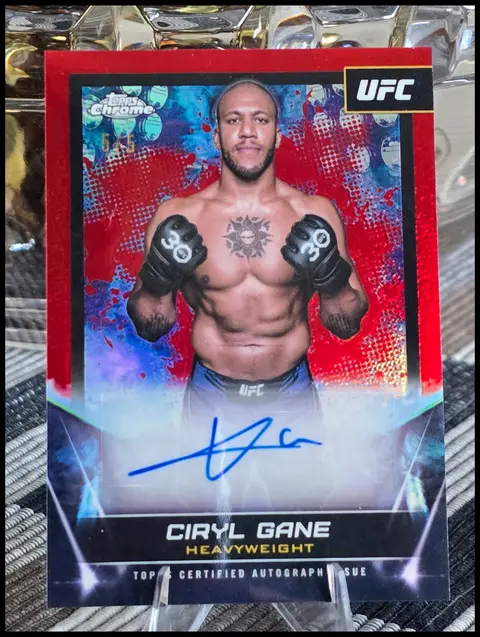 Ciryl Gane card, TCGAI Score 8.5